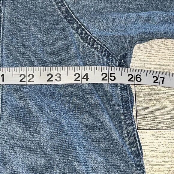 VTG Winchester Denim Button Down Shirt Men’s Sz XL Blue Collared Long Sleeve - Picture 15 of 16
